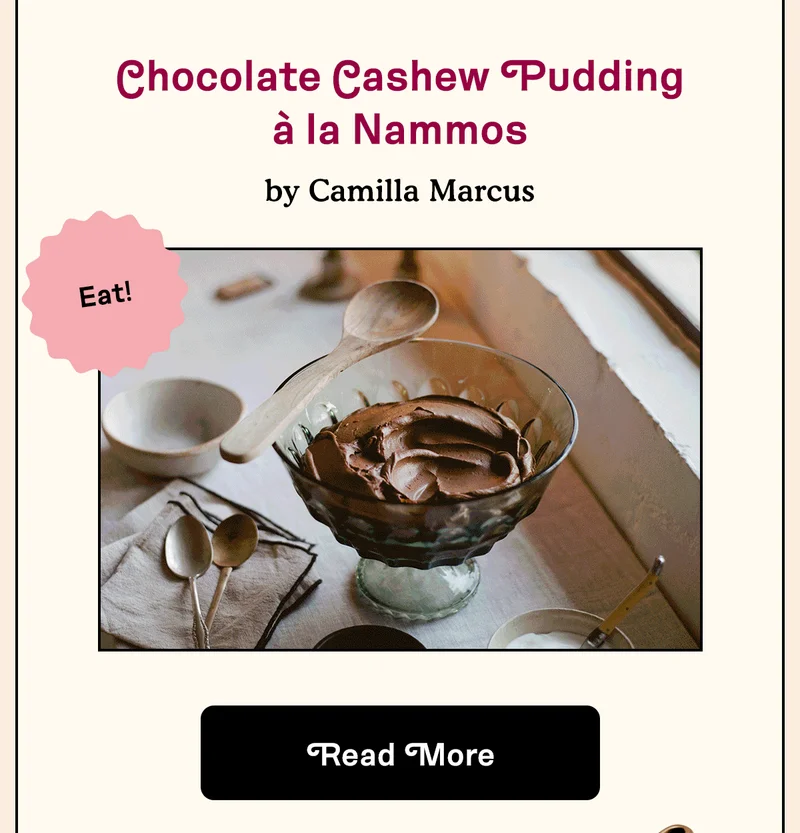 Chocolate Cashew Pudding à la Nammos