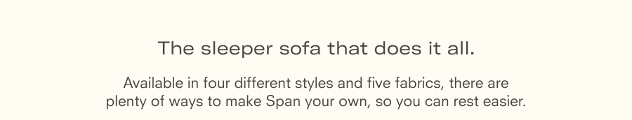 The sleeper sofa that does it all