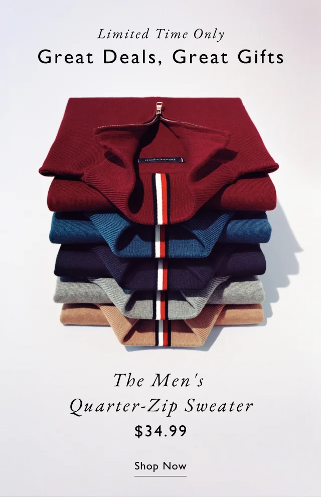 mens quarter zip sweater