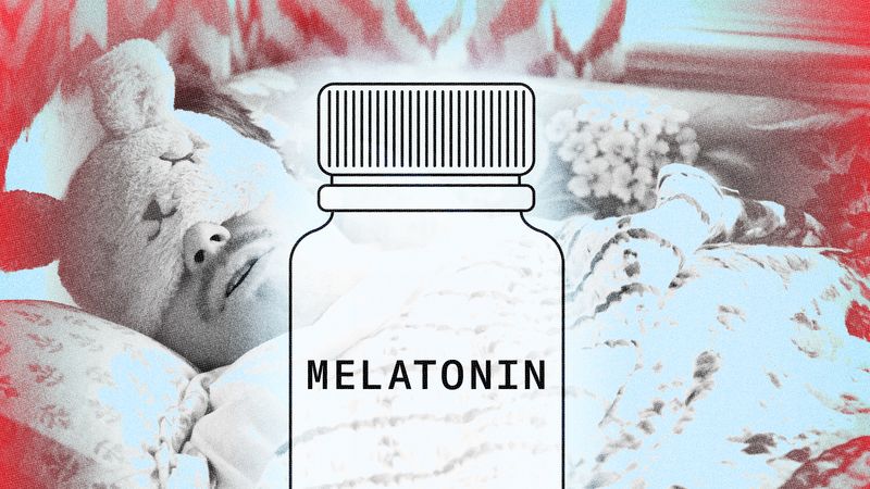 Image may contain: how long before bed should you take melatonin​, Baby, Person, Jar, Face, and Head