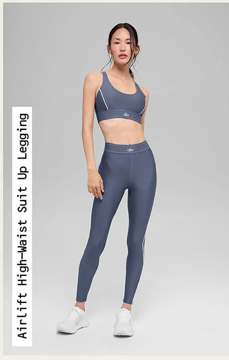 Suit Up Legging - Bluestone