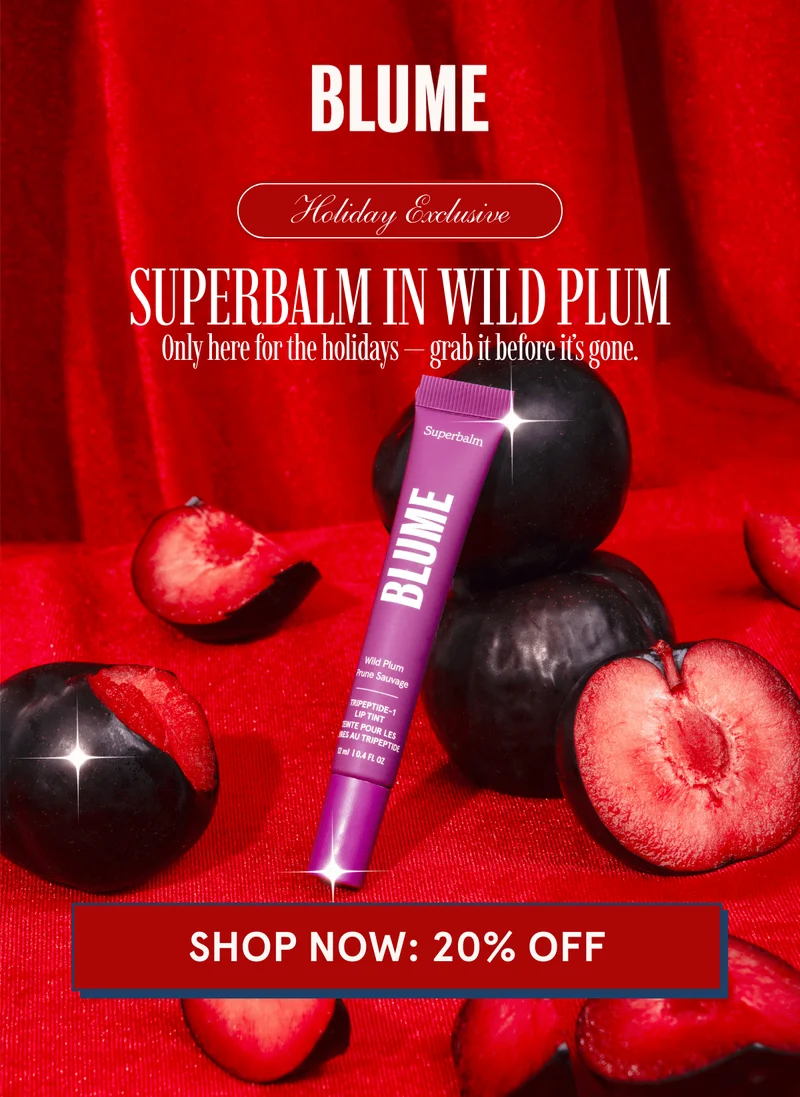 BLUME: Holiday Exclusive - Superbalm in Wild Plum | Only here for the holidays — grab it before it’s gone. [SHOP NOW: 20% OFF]