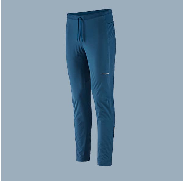 Men’s Wind Shield Pants in blue.
