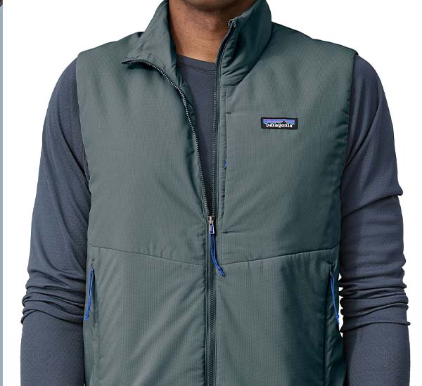 Men's Nano-Air Light Vest in light green.