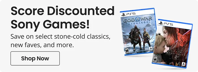 Score Discounted Sony Games! | Save on select stone-cold classics, new faves, and more. | Shop Now