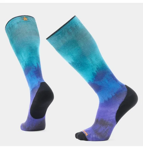 Ski Compression Print Over The Calf Socks