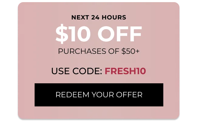 $10 off purchases of $50+