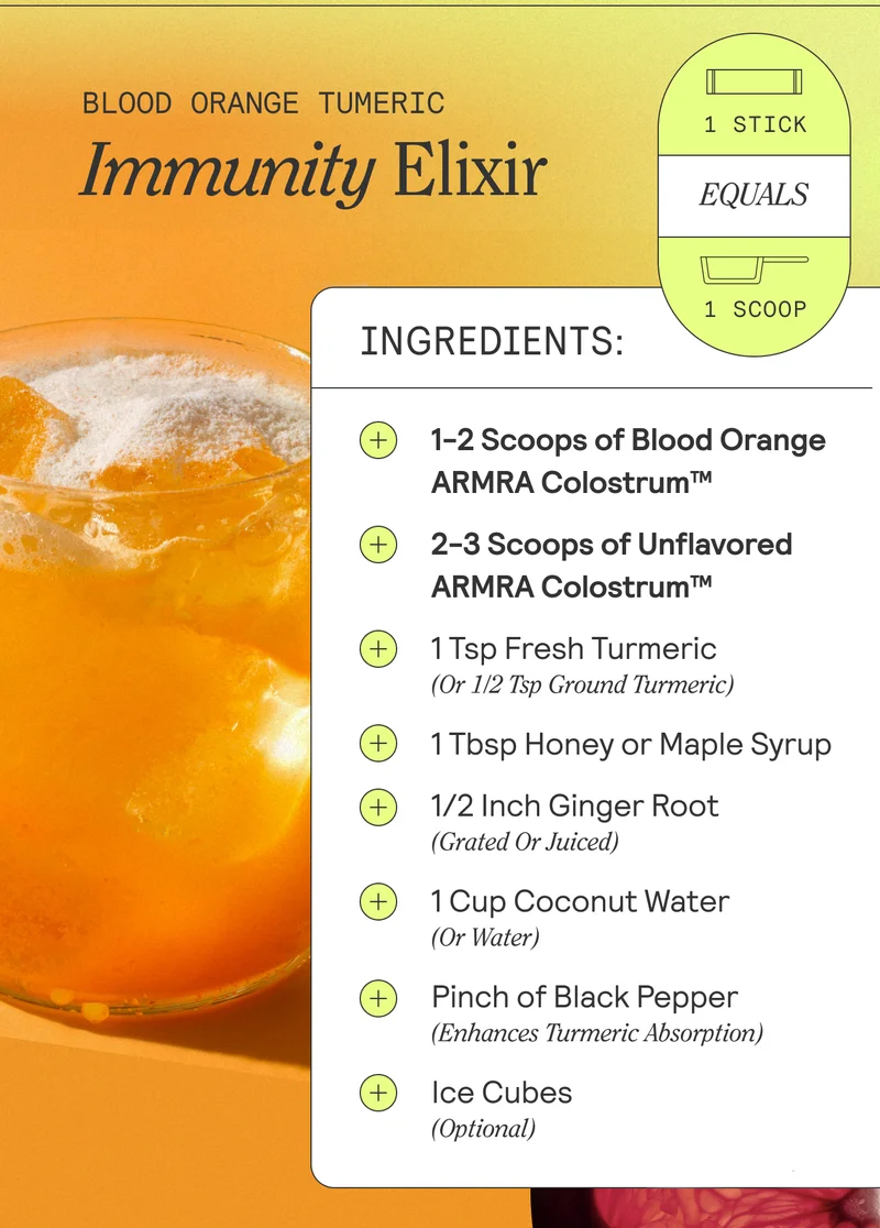 Blood irange Tumeric Immunity Elixir