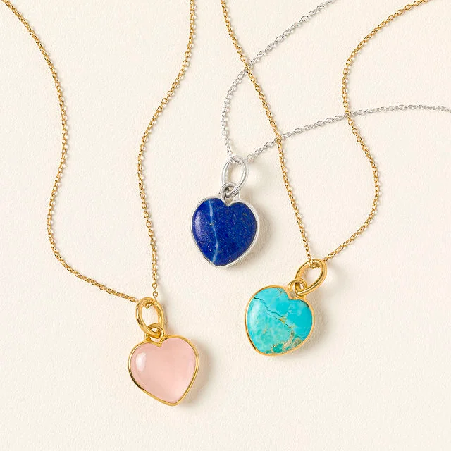 Gemstone Heart Intention Necklace
