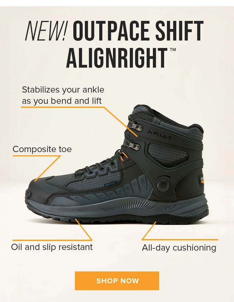 NEW! OUTPACE SHIFT ALIGNRIGHT | SHOP NOW