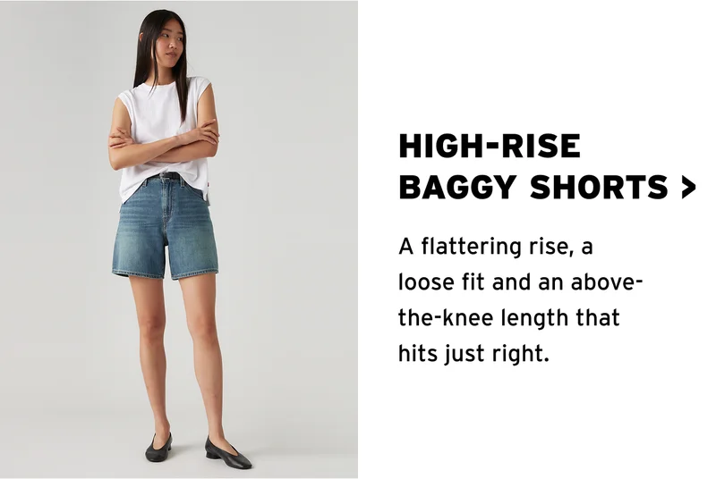 HIGH-RISE BAGGY SHORTS