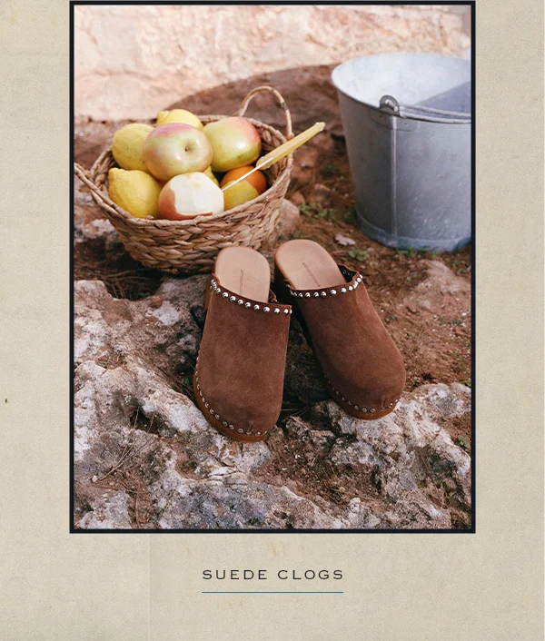 suede clogs
