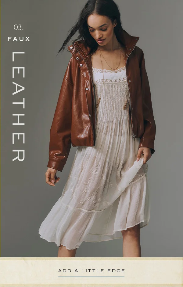 03. faux leather, add a little edge