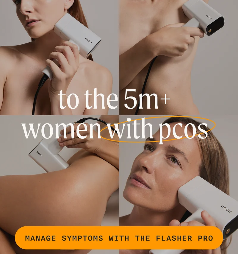 to the 5m+ women with pcos - MANAGE SYMPTOMS WITH THE FLASHER PRO