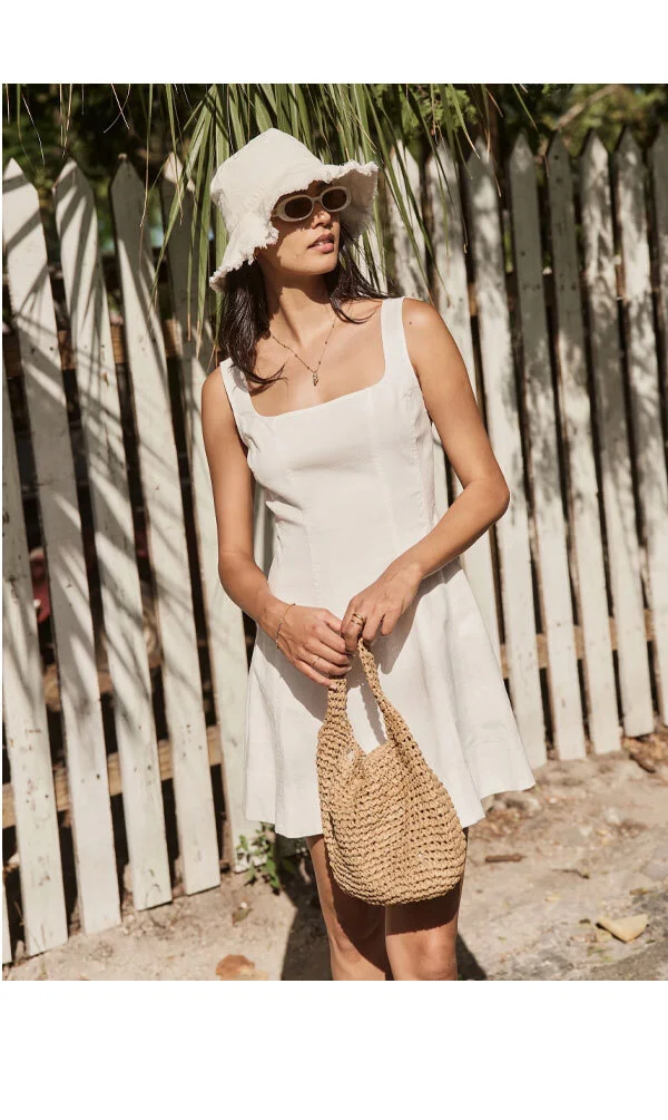 Denisse Hemp Mini Dress