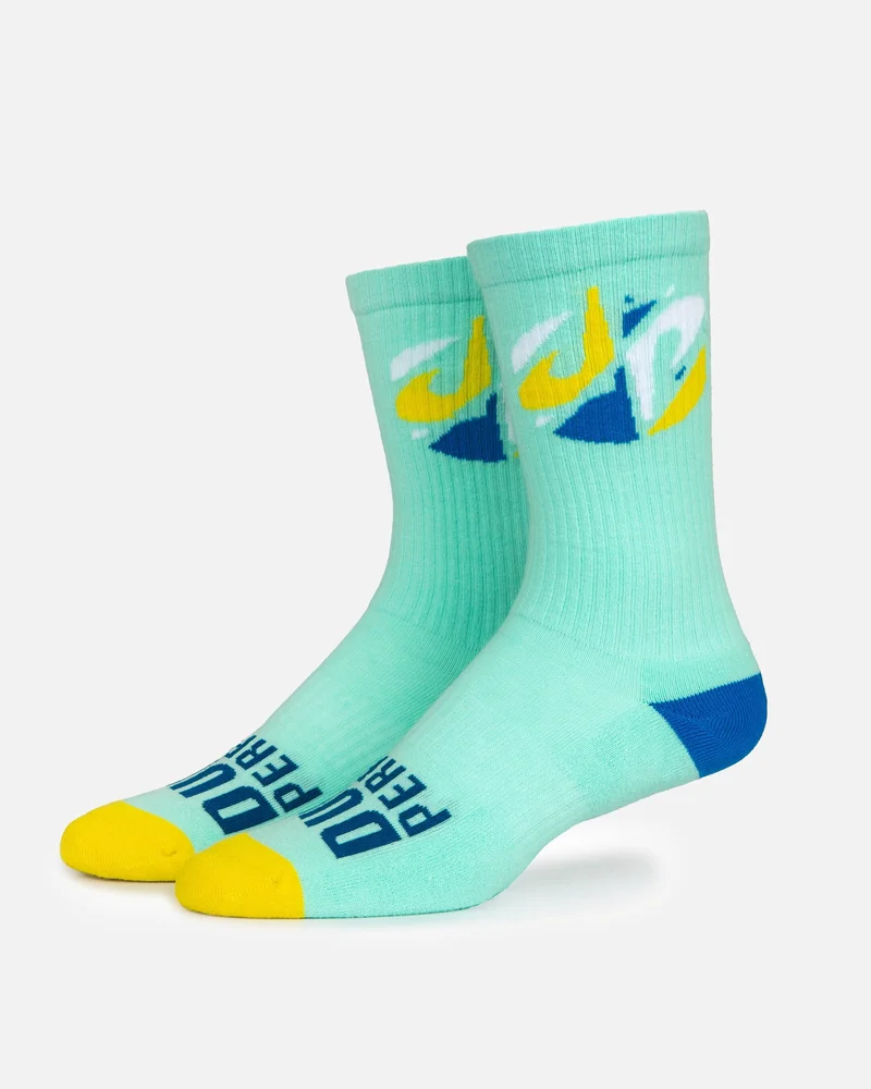 Image of Shattered Logo Socks (Mint)