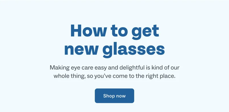 How to get new glasses How to get new glasses