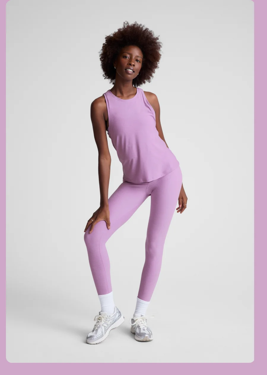 Featherweight Rebalance Tank in Lilac Petal heather