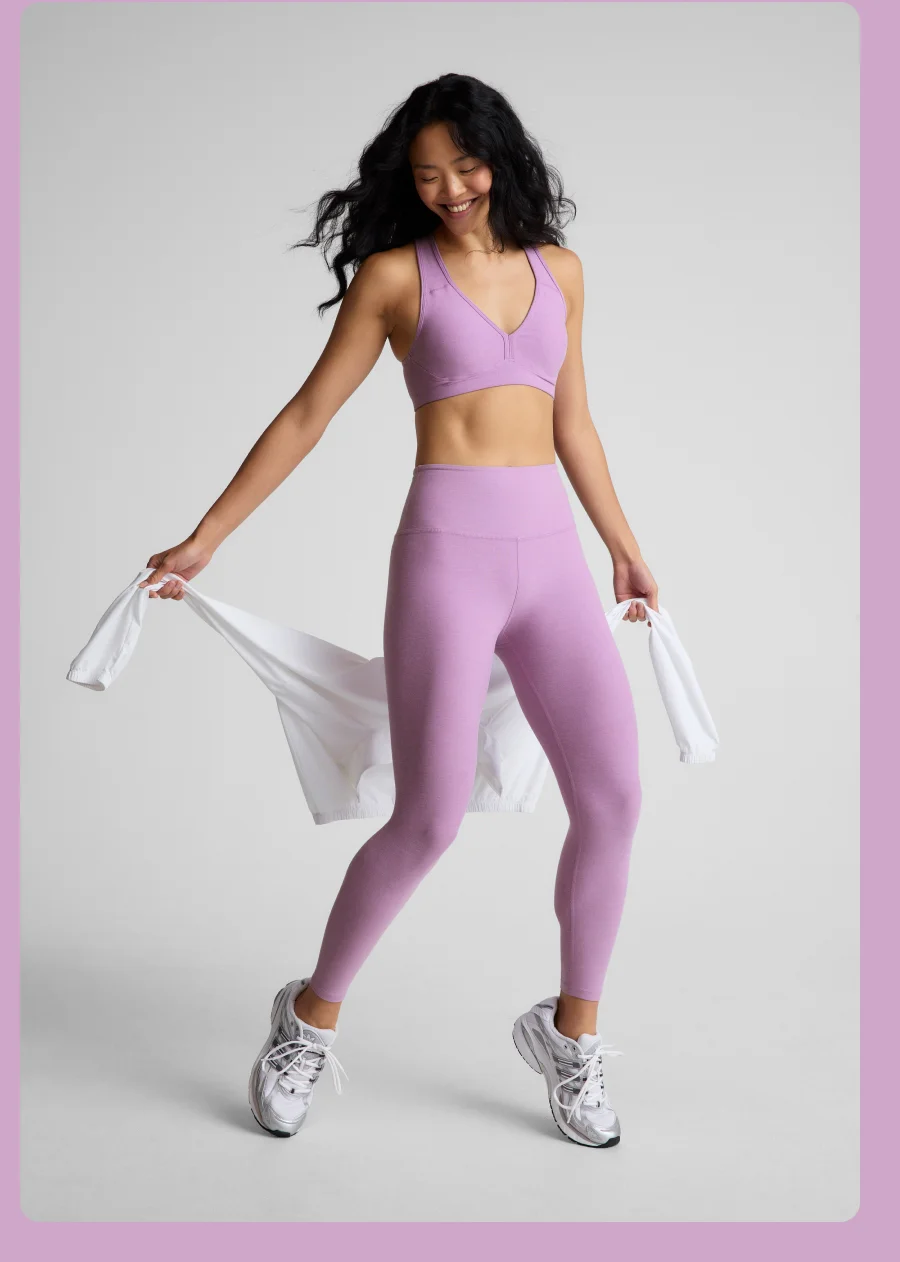 Spacedye Lift Your Spirits Bra in Lilac Petal Heather