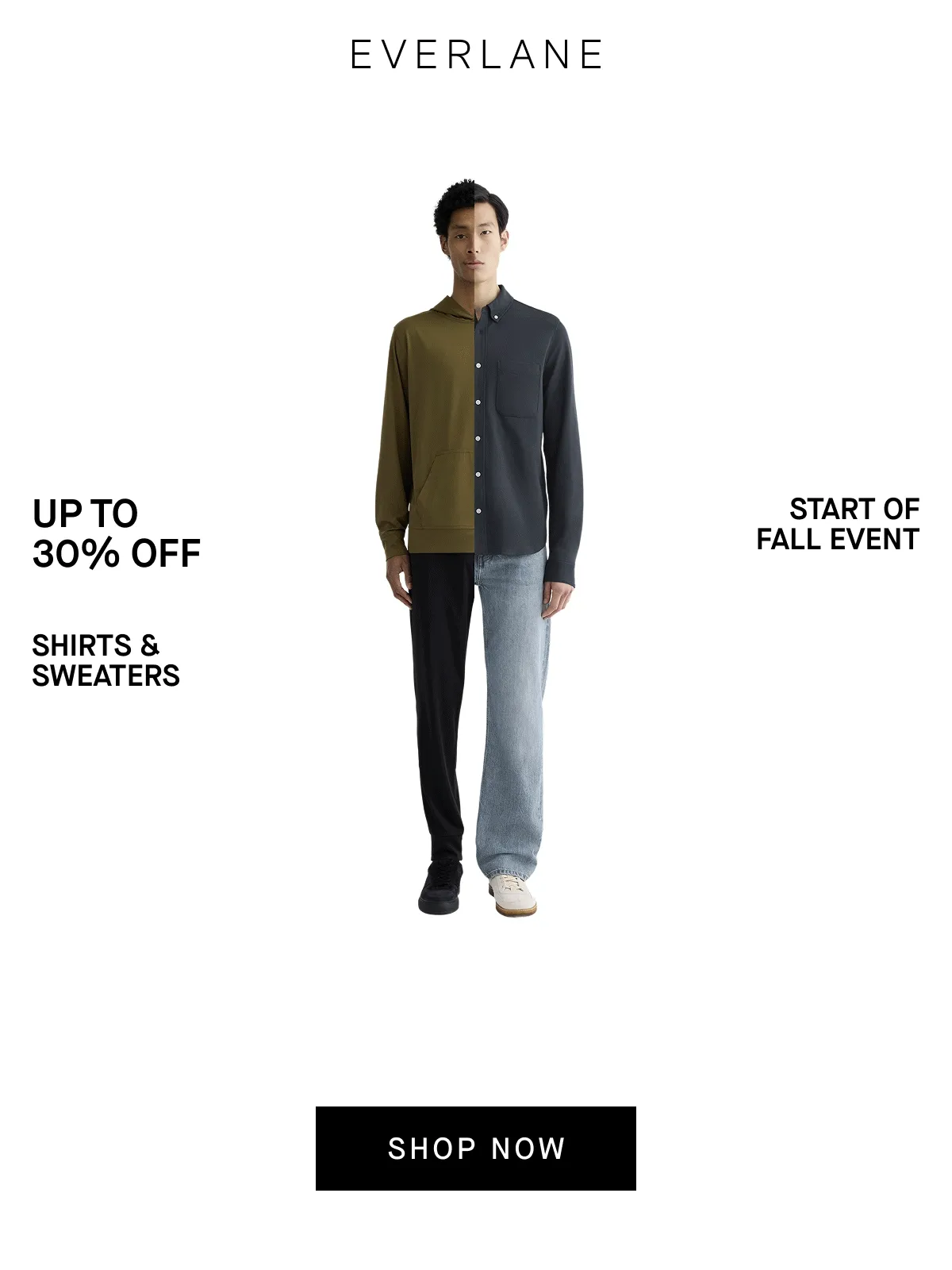 Everlane | Up to 30% Off Shirts & Sweaters |  Start of Fall Event | Shop Now