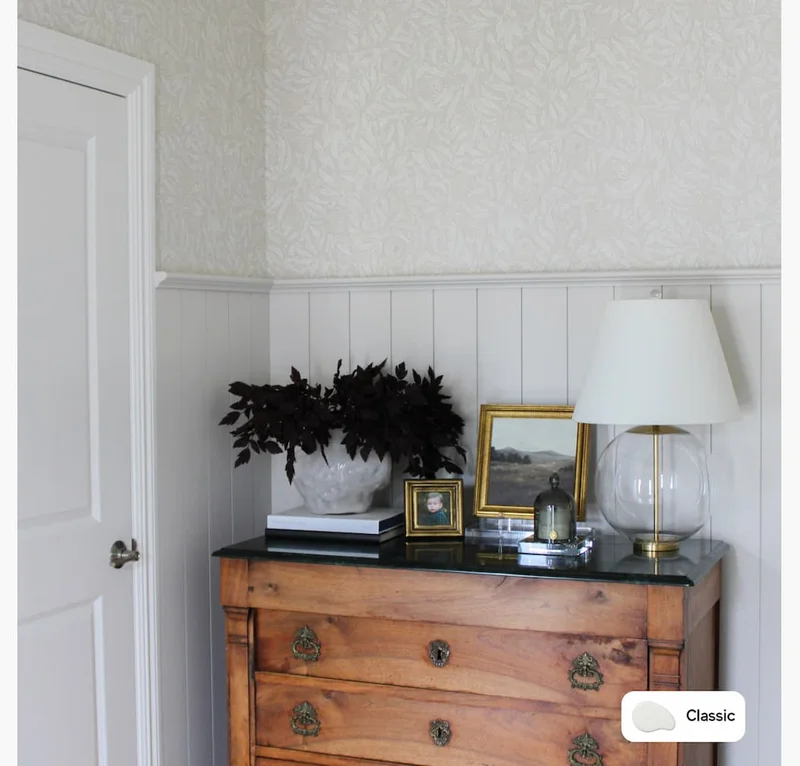 Entryway painted in Classic