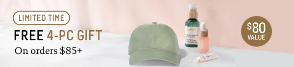 Free 4-pc gift on orders $85+