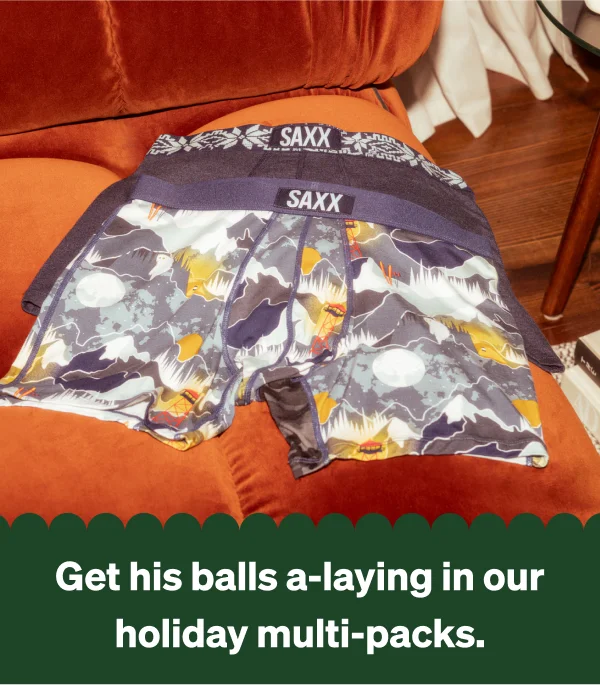 Get his balls a-laying in our holiday multi-packs.