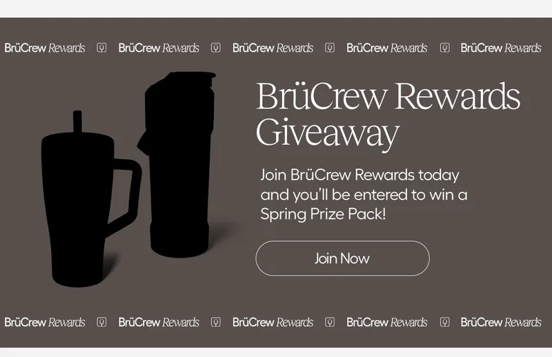 BruCrew Rewars GiveAway. Join BrüCrew Rewards today and you'll be entered to win Min + Lavender Brüs! - Join Now
