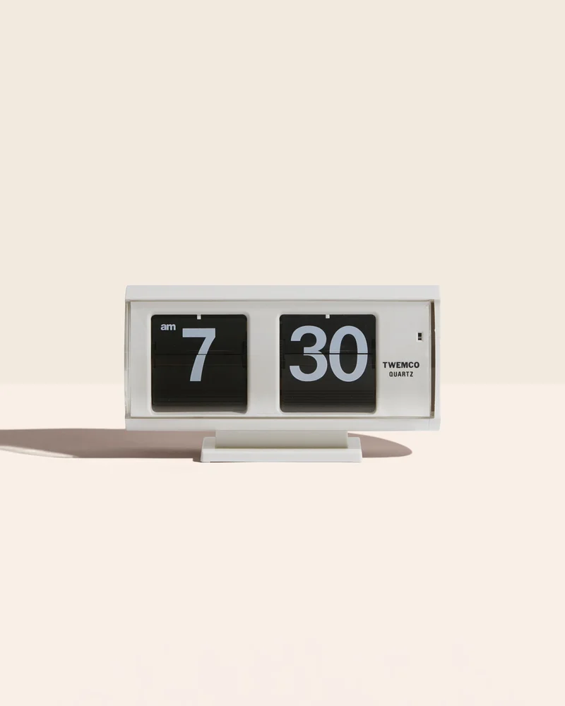 Image of Mid-Century Round Flip Clock