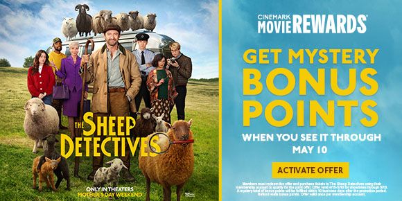 THE SHEEP DETECTIVES | GET MYSTERY BONUS POINTS WHEN YOU SEE IT THROUGH MAY 10 | ACTIVATE OFFER >
