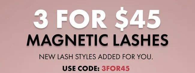 3 For $45 Magnetic Lashes