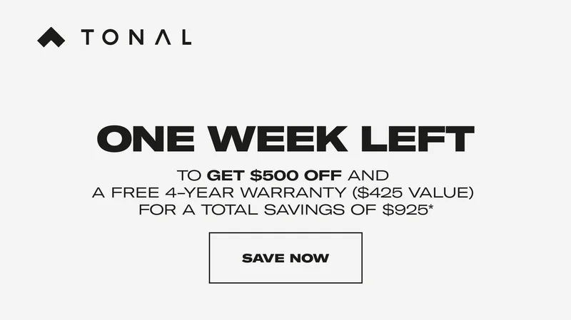 One Week Left to Get $500 Off and a Free 4-Year Warranty for a Total Savings of $925*. Save Now