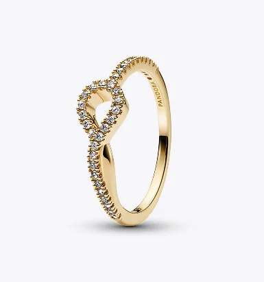 Pandora Infinite Pavé Ring with Lab-Created Diamond