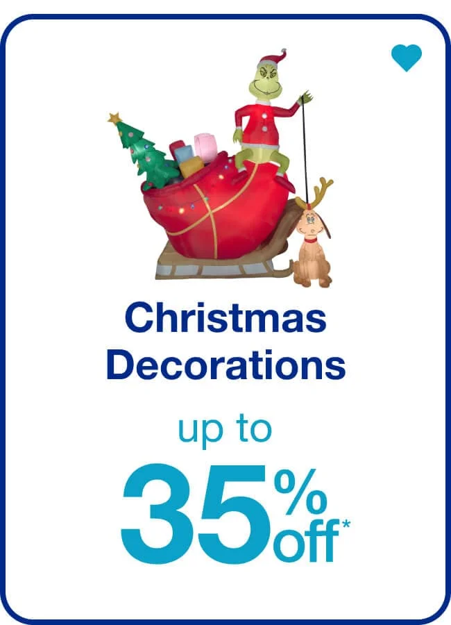 Christmas Decorations - up to 35% off