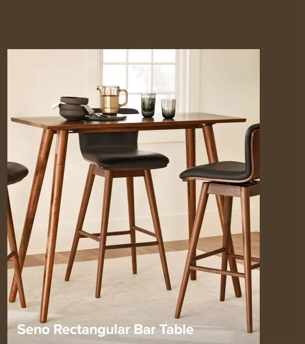 Seno Rectangular Bar Table