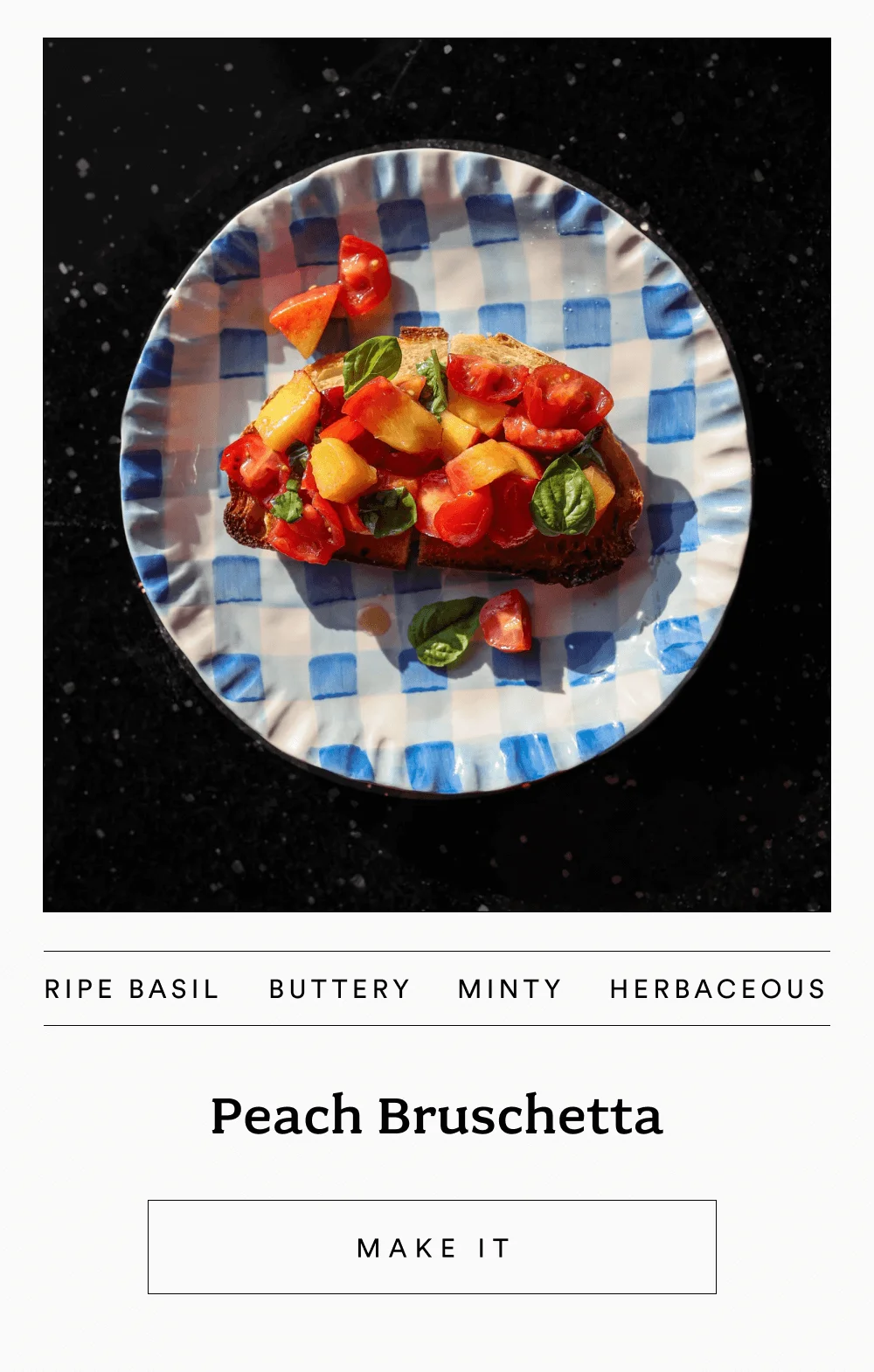 Peach Bruschetta