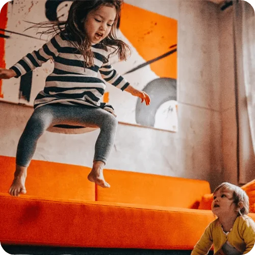 a toddler jumping up and down about to have a meltdown a toddler jumping up and down about to have a meltdown