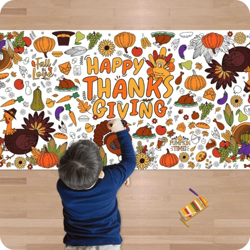 OHOME Thanksgiving Giant Coloring Poster OHOME Thanksgiving Giant Coloring Poster