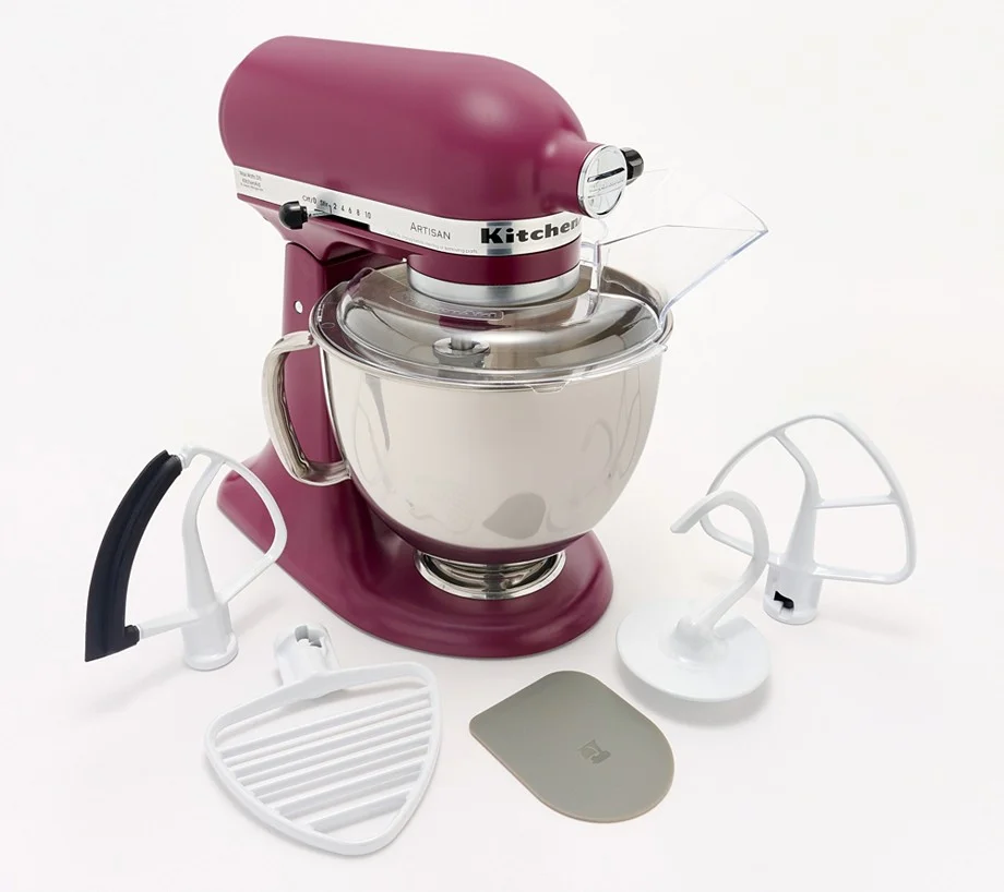 KitchenAid 5-qt Artisan Stand Mixer w/ Pastry Beater and Flex Edge