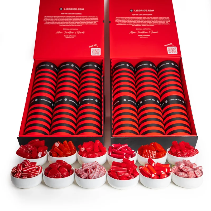 Image of Red Licorice Lover 12 Tube Gift Box