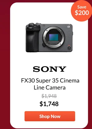 Sony FX30 Super 35 Cinema Line Camera
