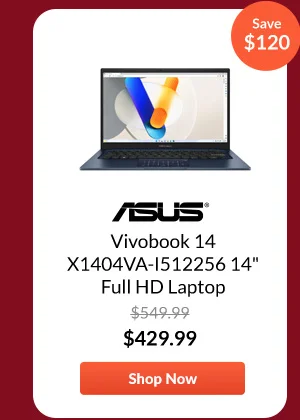 ASUS Vivobook 14 X1404VA-I512256 14inches Full HD Laptop