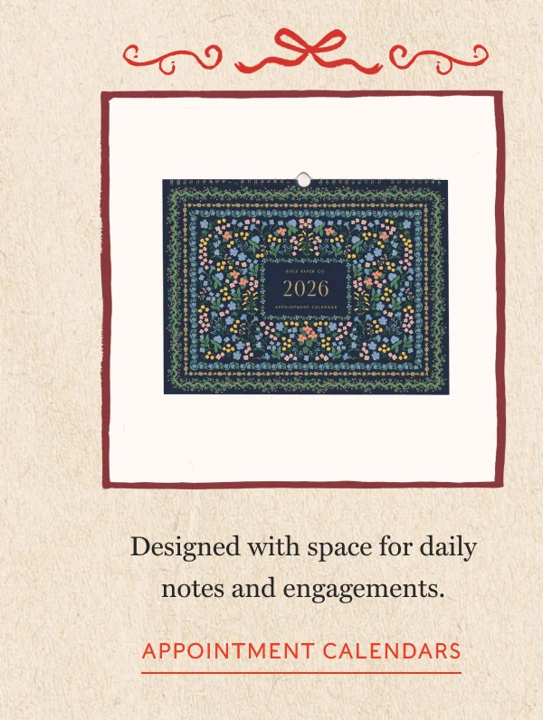 Designed with space for daily notes and engagements. | APPOINTMENT CALENDARS