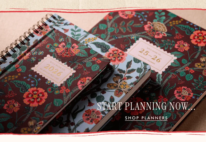 START PLANNING NOW... | SHOP PLANNERS