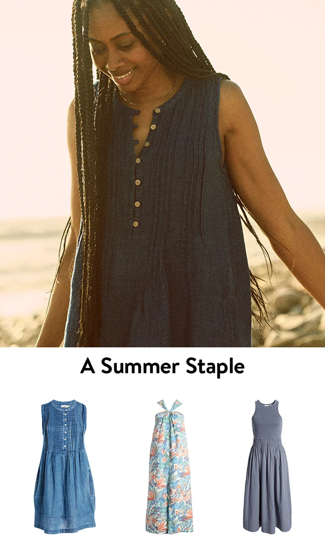 An assortment of cotton sundresses.