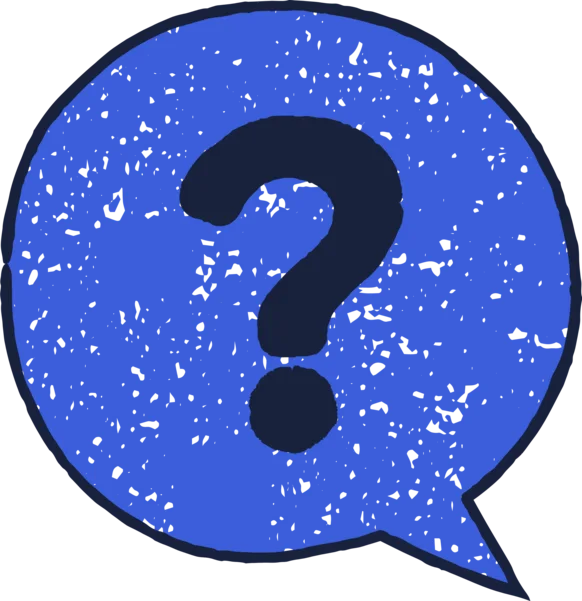 question mark thought bubble icon