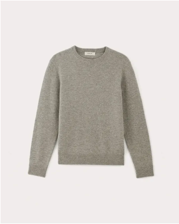 [Image] The Quarter-Zip in Cashmere | Heather Army Green