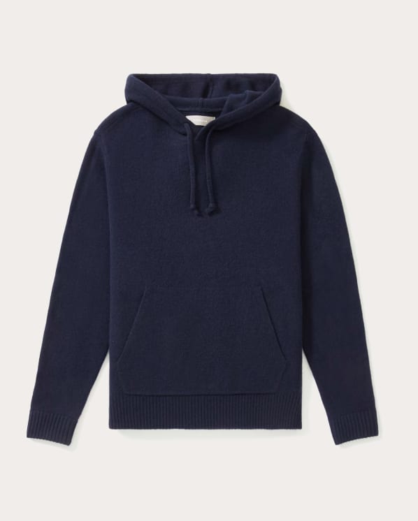 [Image] The Felted Merino Hoodie | Deep Navy