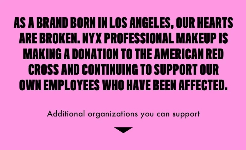 AS A BRAND BORN IN LA, OUR HEARTS ARE BROKEN