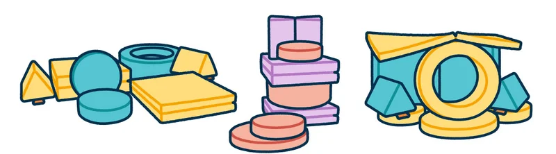 Illustration of various Nugget & Chunk builds